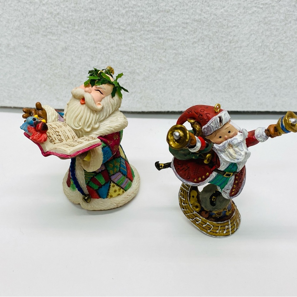 Hallmark Santa Ornaments 2000 Toy Shop Serenade 2008 Ringing In the Season